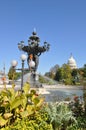 The fountain is a symbol of success and abundance. Royalty Free Stock Photo